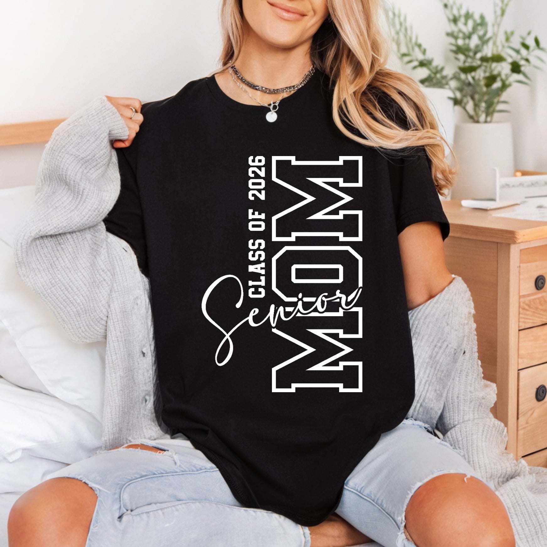 Senior Mom Class Collegiate Mom Ready to Press DTF Transfer for Dtf