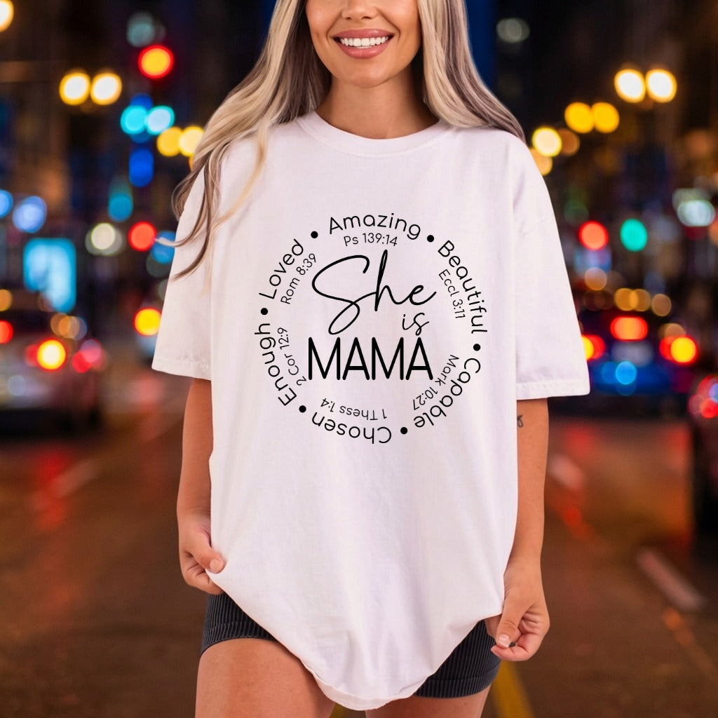 She Mama Affirmation Christian Christian Faith Ready to Press DTF Transfer for Dtf