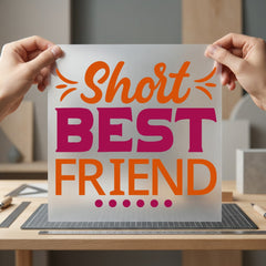 Short Friend Friendship Diy Funny Sarcastic Ready to Press DTF Transfer for Dtf