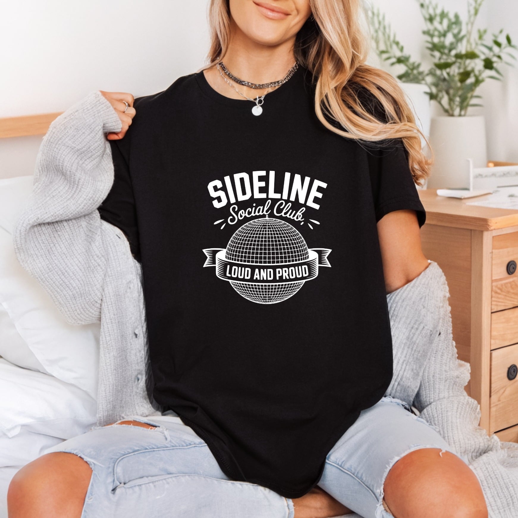 Sideline Social Club Loud Vintage Retro Ready to Press DTF Transfer for Dtf