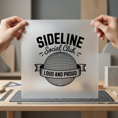 Sideline Social Club Loud Vintage Retro Ready to Press DTF Transfer for Dtf