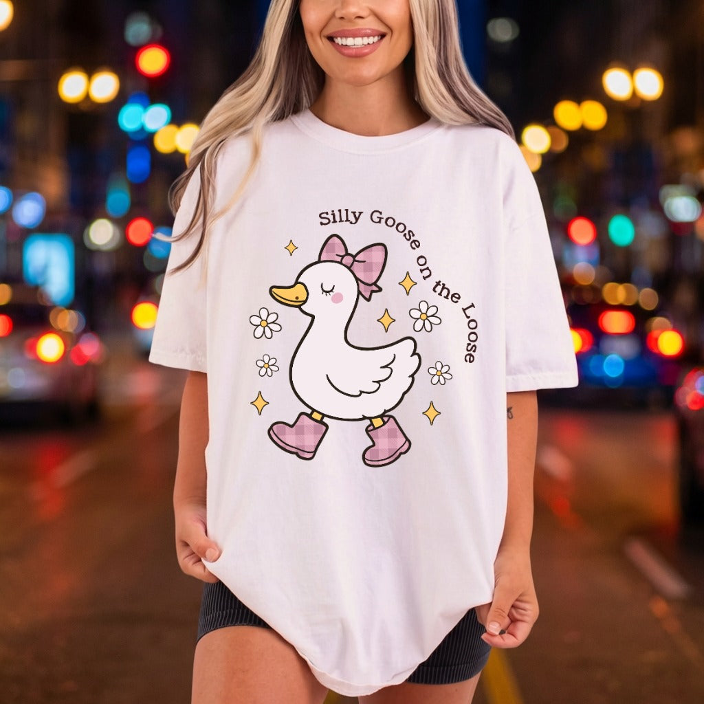 Silly Goose Loose Kawaii Aesthetic Pet Ready to Press DTF Transfer for Dtf