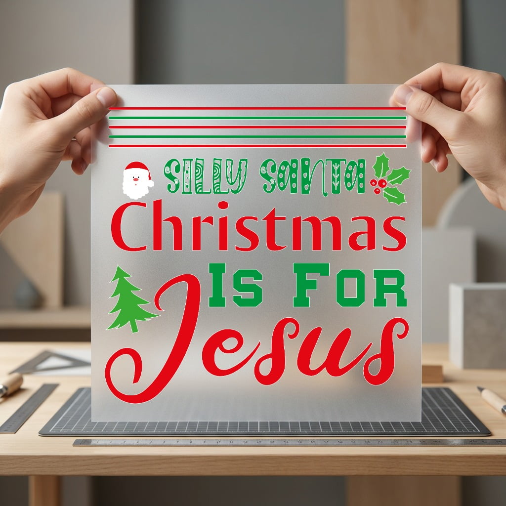 Silly Santa Christmas Jesus Christian Faith Ready to Press DTF Transfer for Dtf