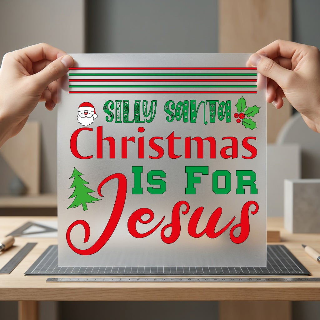 Silly Santa Christmas Jesus Christian Faith Ready to Press DTF Transfer for Dtf