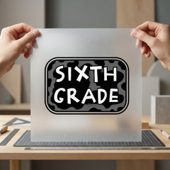 Sixth Grade Cow Retro Funny Retro Ready to Press DTF Transfer for Dtf
