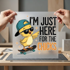 Skater Chick Funny Easter Easter Funny Ready to Press DTF Transfer for Dtf