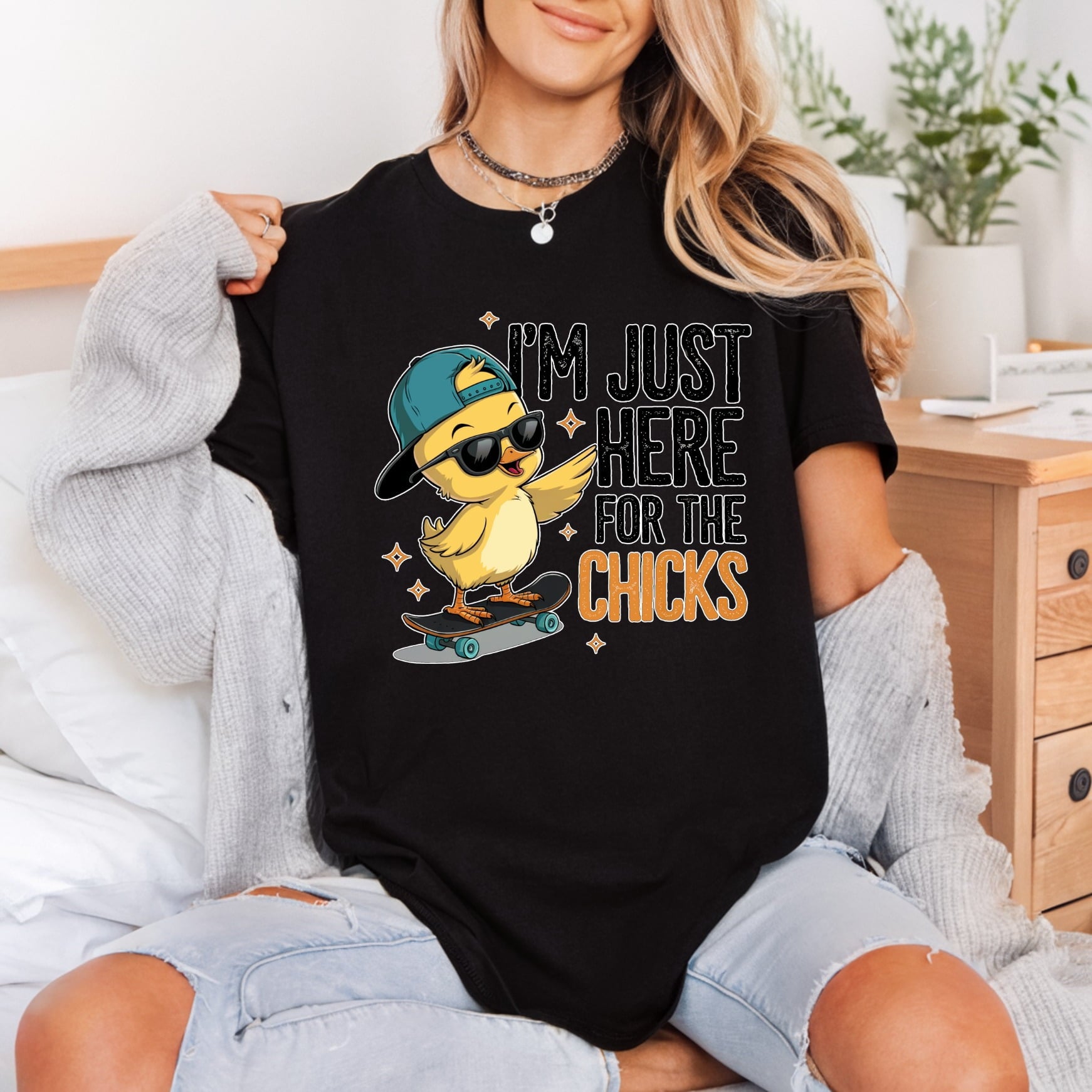 Skater Chick Funny Easter Easter Funny Ready to Press DTF Transfer for Dtf