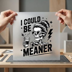 Skeleton Coffee Sarcastic Diy Halloween Mom Ready to Press DTF Transfer for Dtf