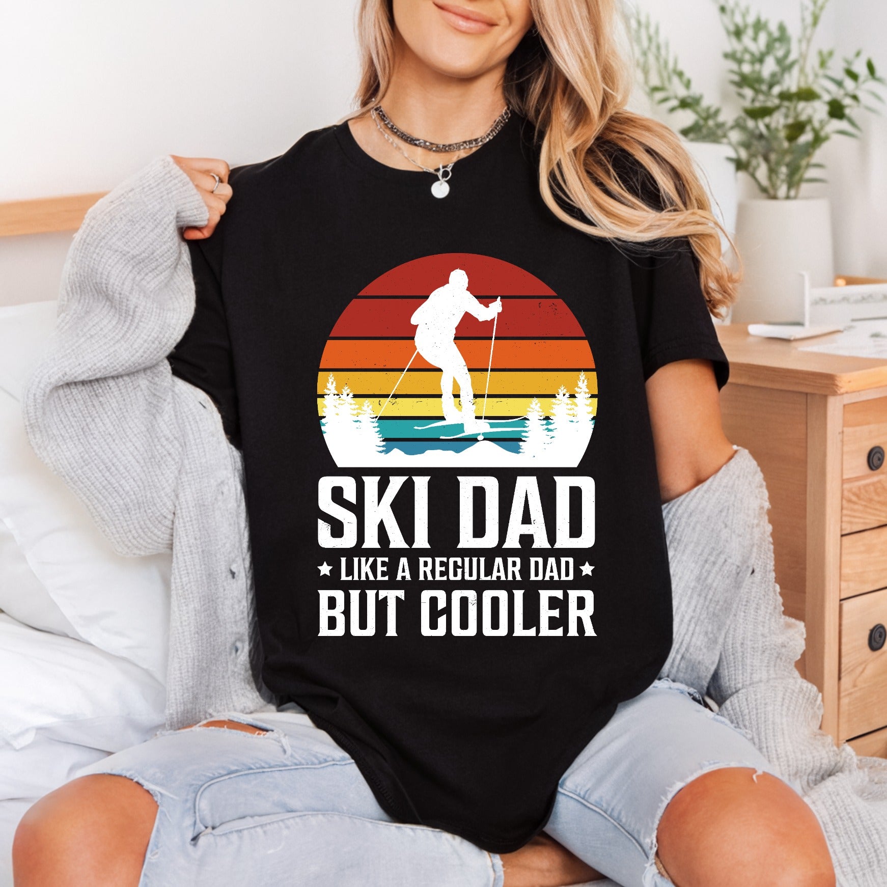 Ski Dad Like Regular Winter Dad Ready to Press DTF Transfer for Dtf