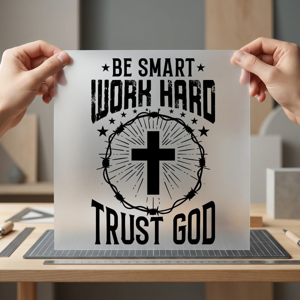 Smart Work Hard Trust Christian Faith Ready to Press DTF Transfer for Dtf