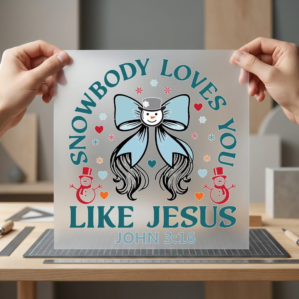 Snowbody Loves You Like Christian Faith Ready to Press DTF Transfer for Dtf