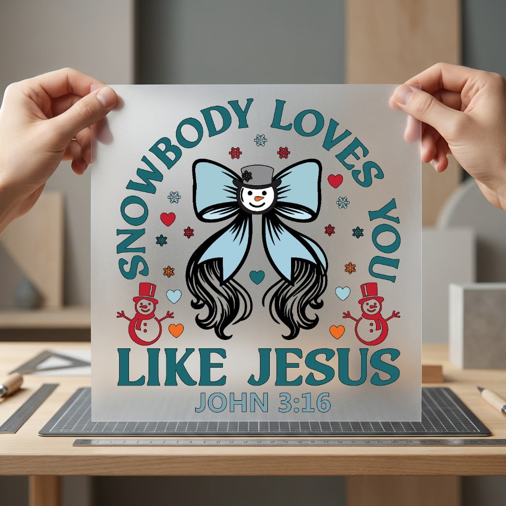 Snowbody Loves You Like Christian Faith Ready to Press DTF Transfer for Dtf