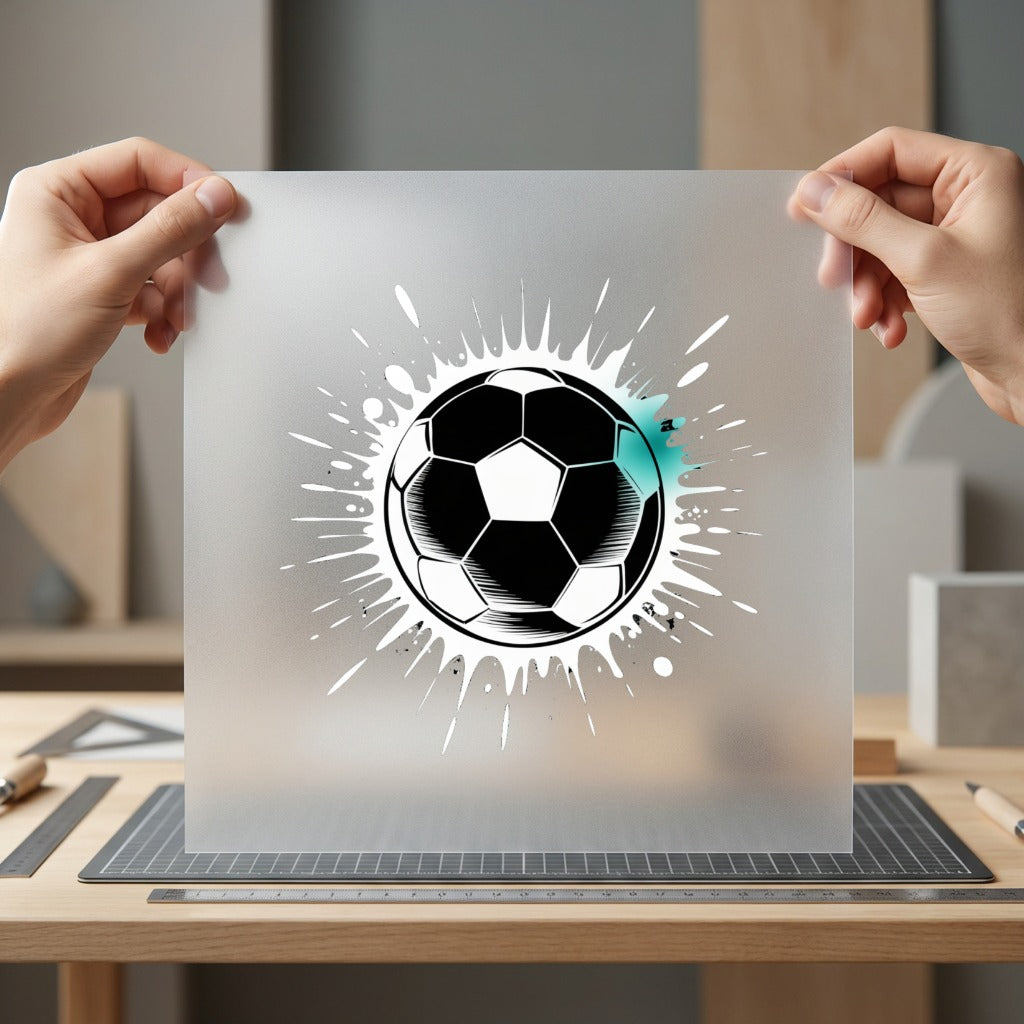 Soccer Ball Splash Sports Fitness Ready to Press DTF Transfer for Dtf