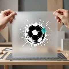 Soccer Ball Splash Sports Fitness Ready to Press DTF Transfer for Dtf