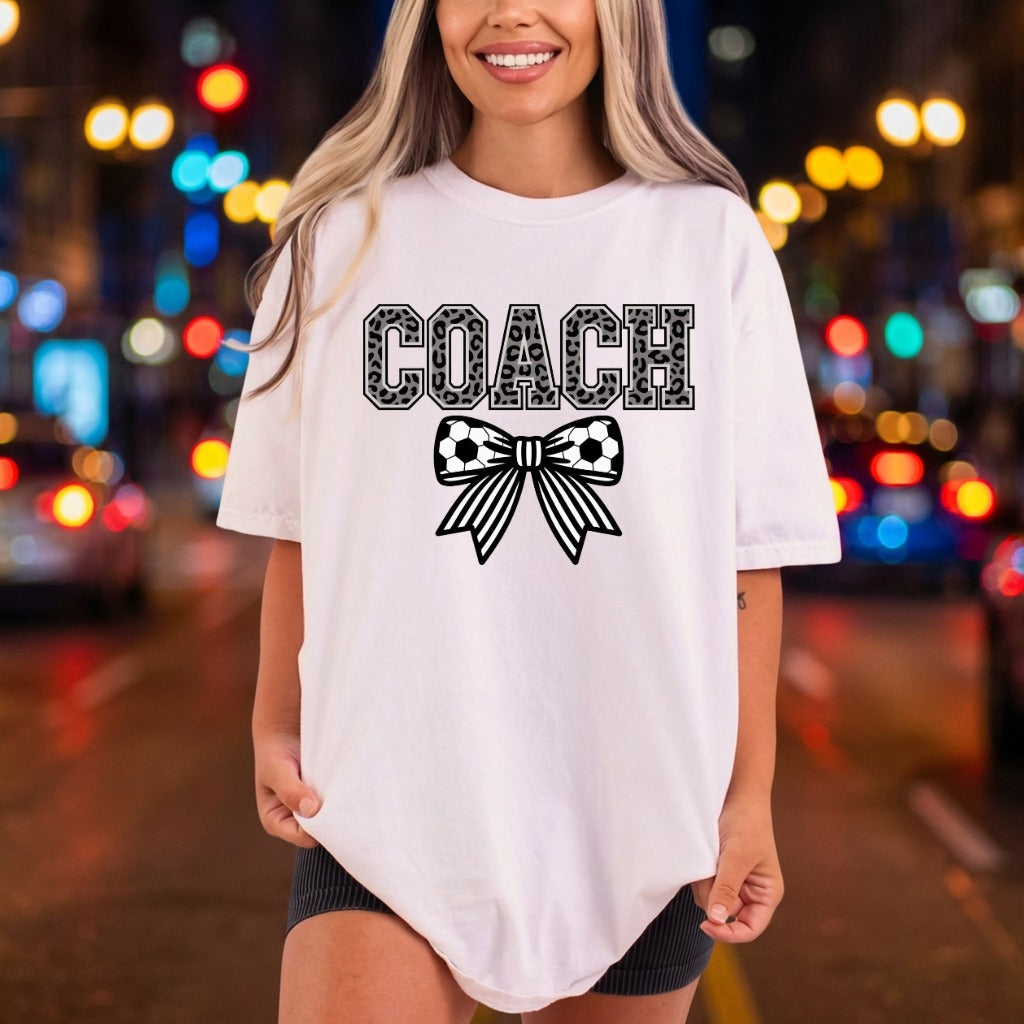 Soccer Coach Leopard Team Mom Fitness Ready to Press DTF Transfer for Dtf