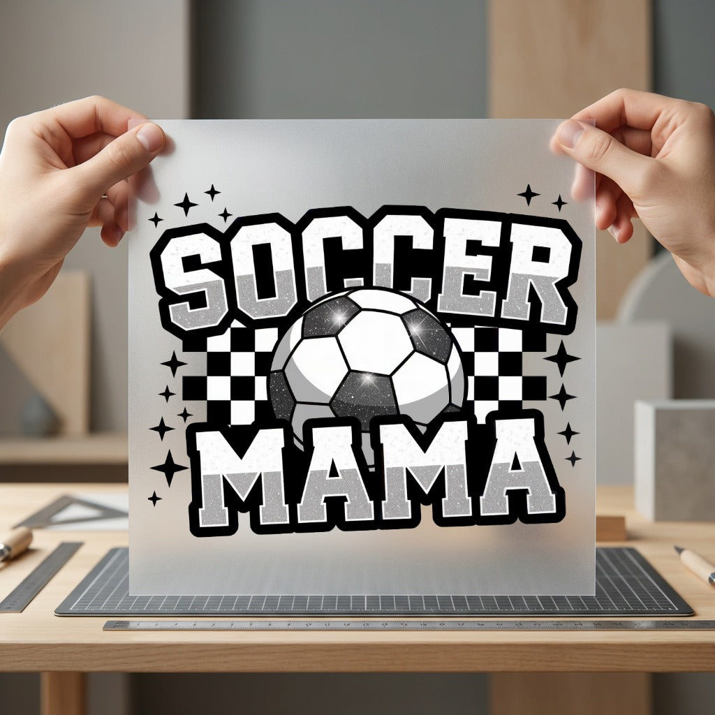 Soccer Mama Game Day Mom Fitness Ready to Press DTF Transfer for Dtf