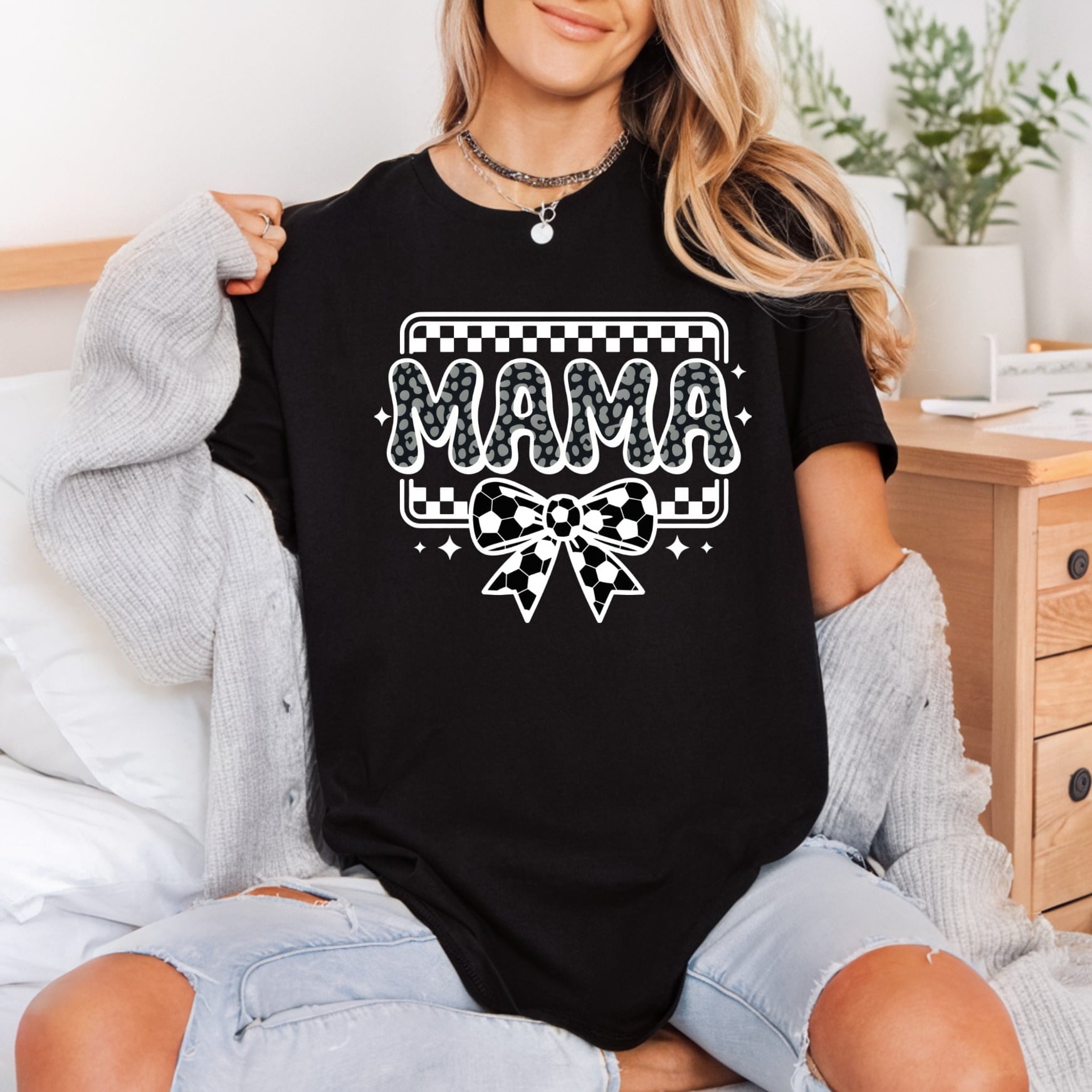 Soccer Mama Leopard Sports Mom Vintage Ready to Press DTF Transfer for Dtf