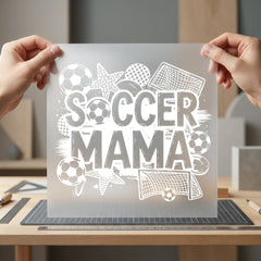 Soccer Mama Sports Fan Mom Vintage Ready to Press DTF Transfer for Dtf