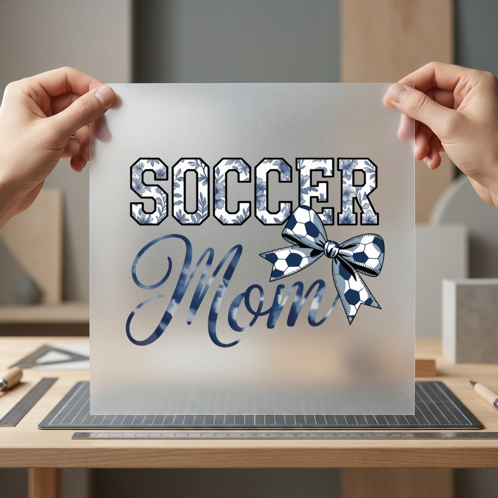 Soccer Mom Sporty Diy Mom Vintage Ready to Press DTF Transfer for Dtf