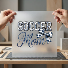 Soccer Mom Sporty Diy Mom Vintage Ready to Press DTF Transfer for Dtf