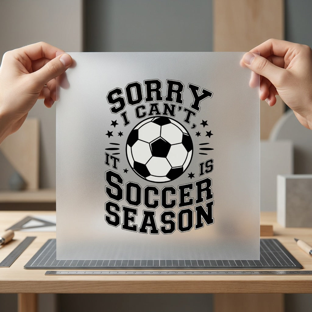 Soccer Season Sports Fan Vintage Retro Ready to Press DTF Transfer for Dtf