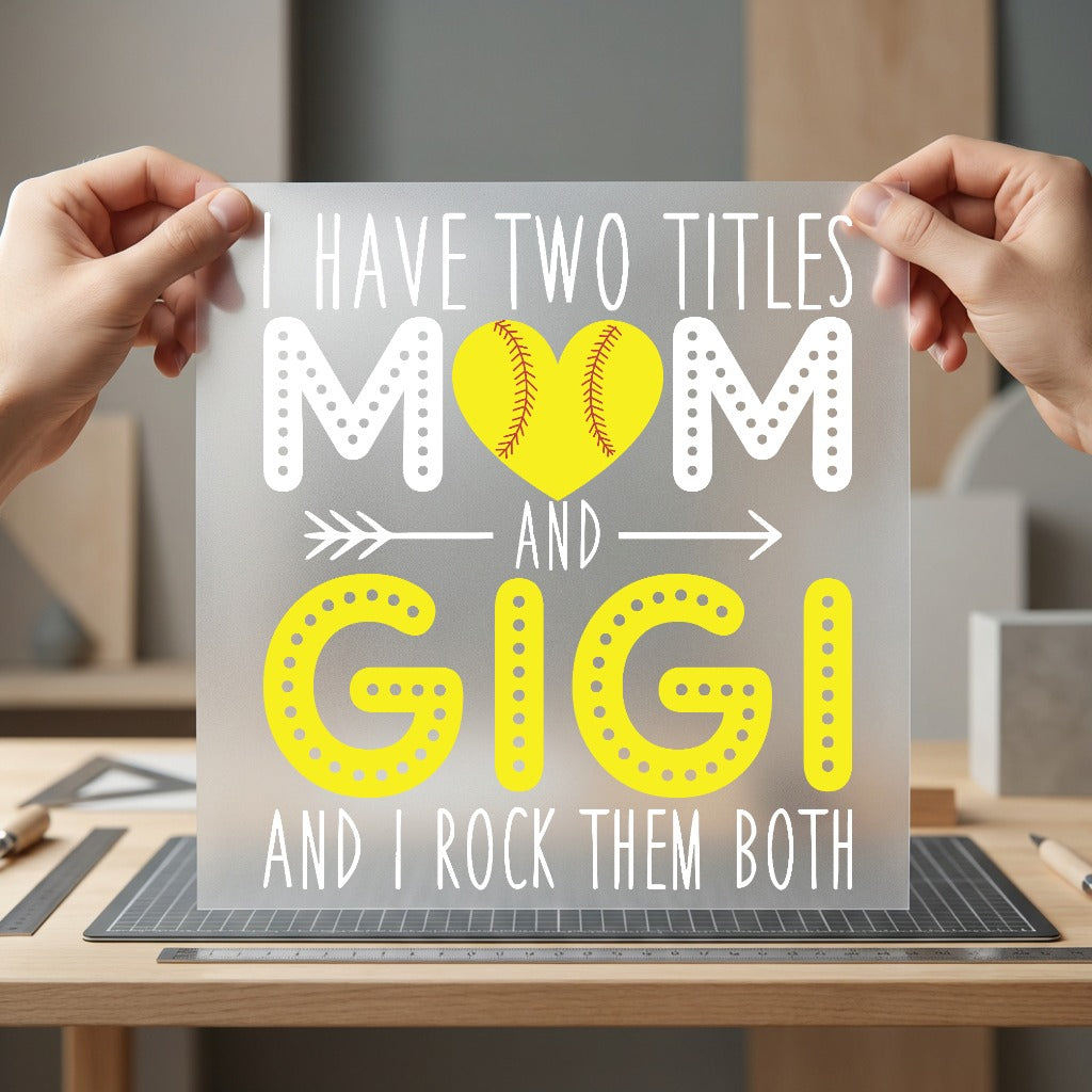 Softball Mom Gigi Game Blessed Mom Ready to Press DTF Transfer for Dtf
