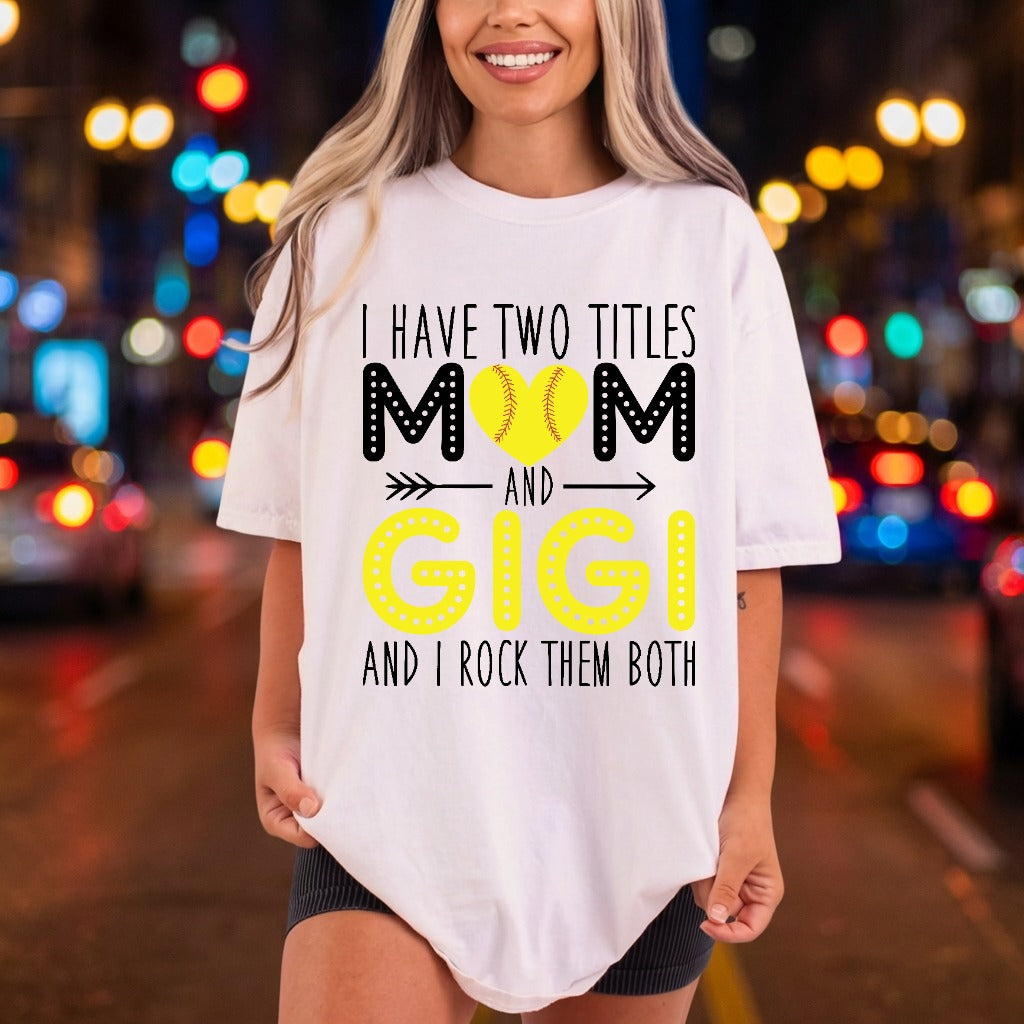Softball Mom Gigi Game Blessed Mom Ready to Press DTF Transfer for Dtf