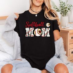 Softball Mom Retro Grunge Mom Vintage Ready to Press DTF Transfer for Dtf