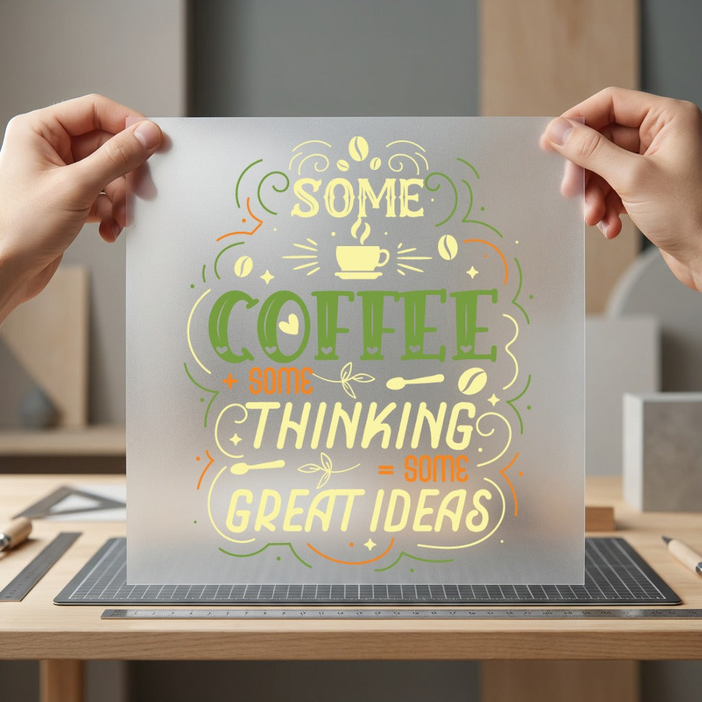 Some Coffee Thinking Great Coffee Culture Collection Home & Cozy Vibes Collection Ready to Press DTF Transfer for Dtf