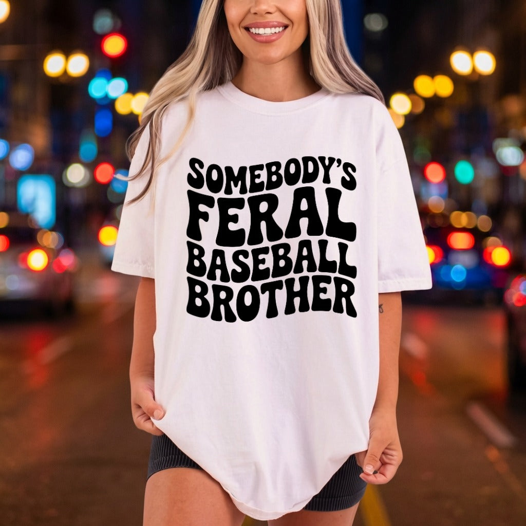 Somebody Feral Baseball Brother Retro Fitness Ready to Press DTF Transfer for Dtf