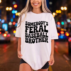 Somebody Feral Baseball Brother Retro Fitness Ready to Press DTF Transfer for Dtf