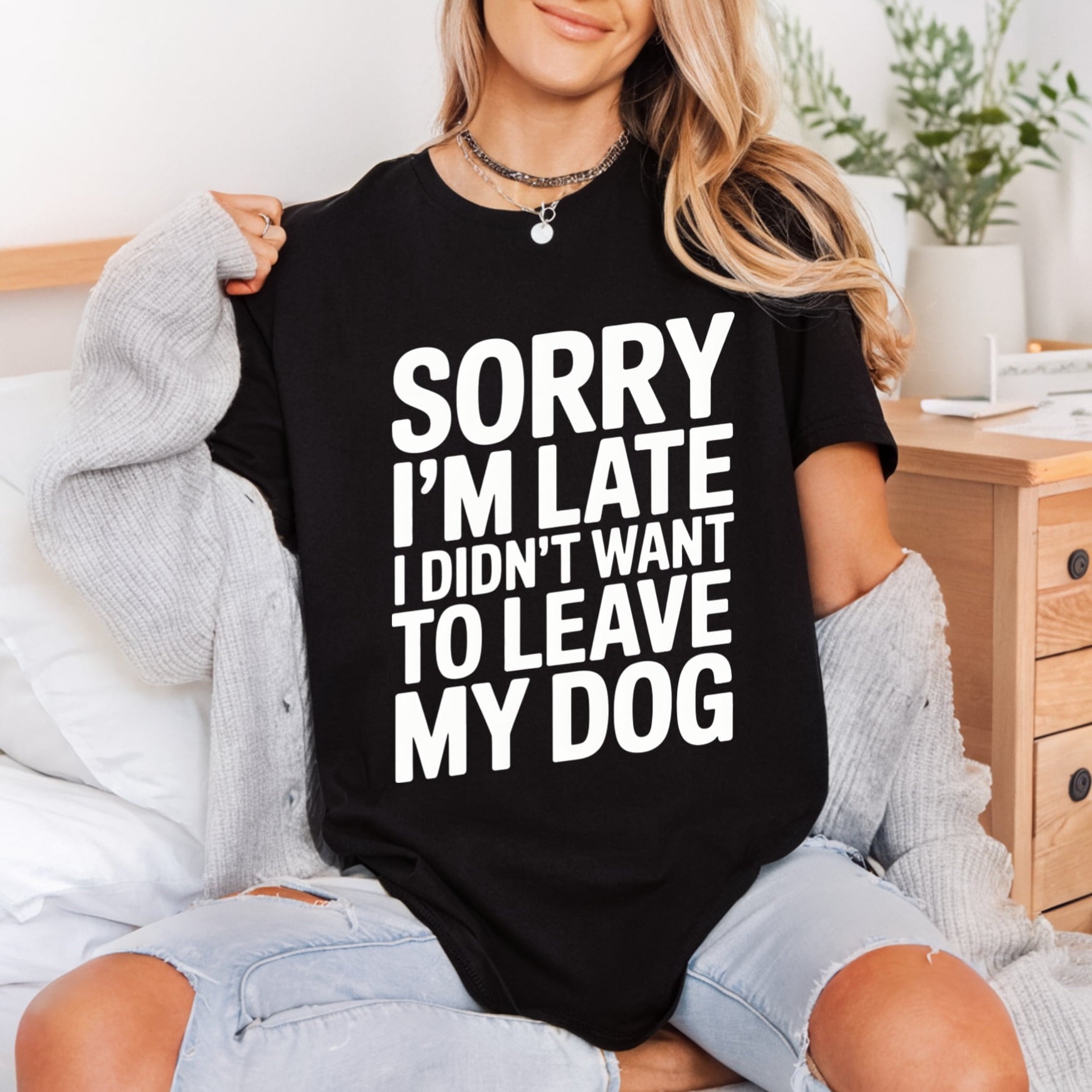 Sorry Late Didn Want Mom Dad Ready to Press DTF Transfer for Dtf