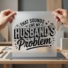 Sounds Like Husband Problem Mom Funny Ready to Press DTF Transfer for Dtf