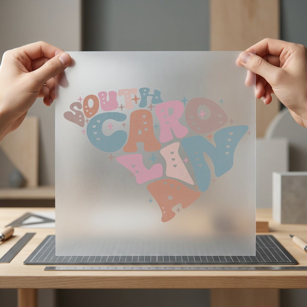 South Carolina State Retro Usa Vintage Ready to Press DTF Transfer for Dtf