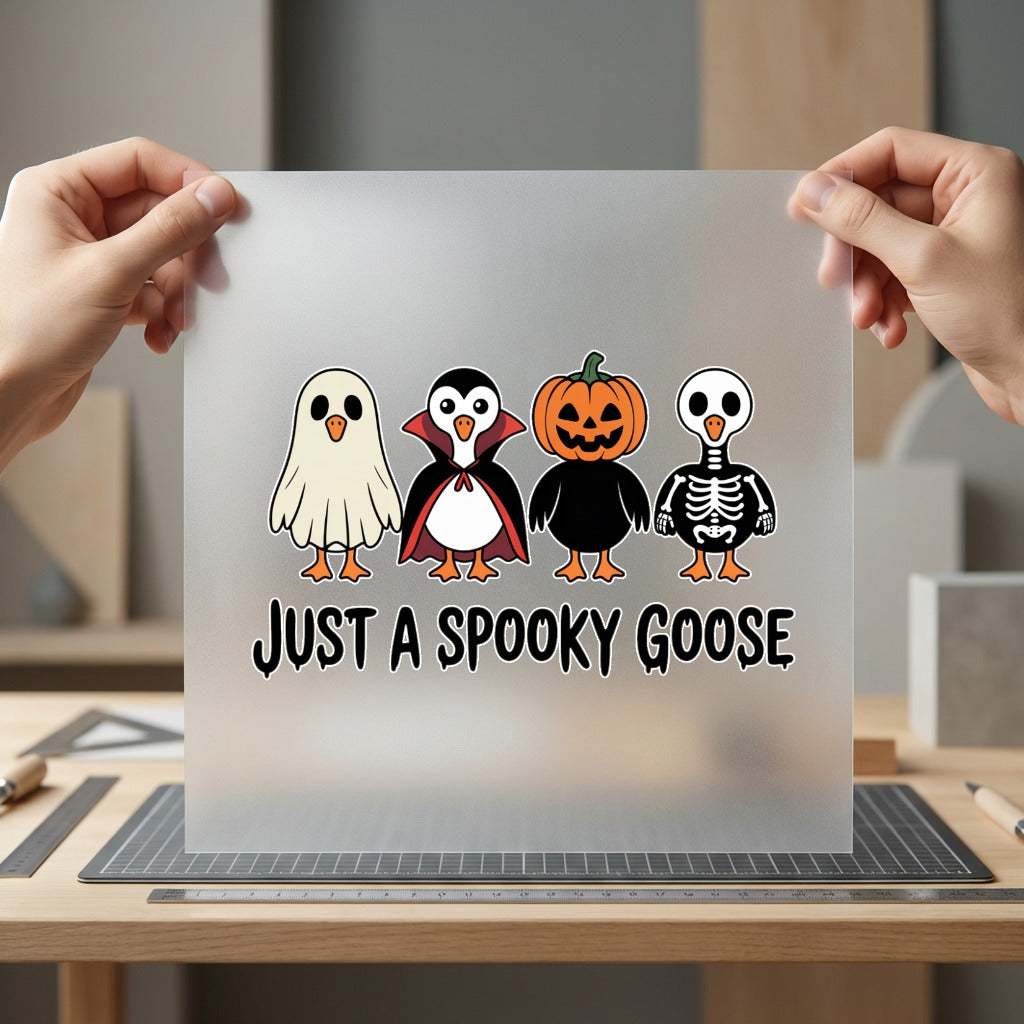 Spooky Goose Halloween Diy Halloween Funny Ready to Press DTF Transfer for Dtf