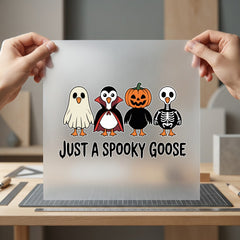 Spooky Goose Halloween Diy Halloween Funny Ready to Press DTF Transfer for Dtf