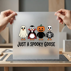 Spooky Goose Halloween Diy Halloween Funny Ready to Press DTF Transfer for Dtf