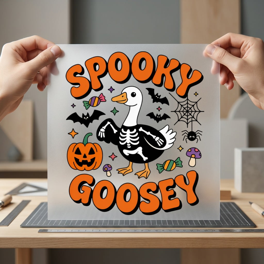 Spooky Goosey Halloween Retro Halloween Funny Ready to Press DTF Transfer for Dtf