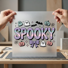 Spooky Pastel Halloween Kawaii Halloween Funny Ready to Press DTF Transfer for Dtf