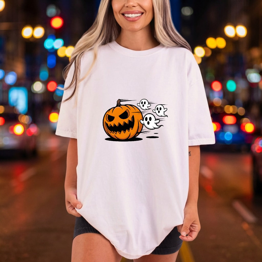 Spooky Pumpkin Ghosts Halloween Halloween Fall Ready to Press DTF Transfer for Dtf