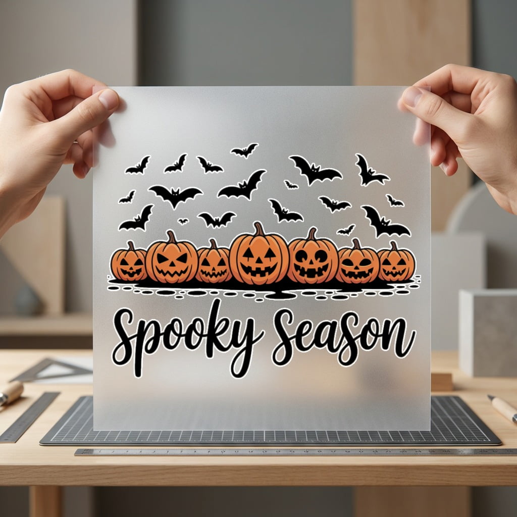 Spooky Season Pumpkins Bats Halloween Fall Ready to Press DTF Transfer for Dtf