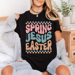 Spring Jesus Easter Retro Faith Jesus Ready to Press DTF Transfer for Dtf