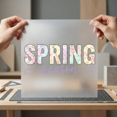 Spring Season Floral Letters Easter Spring Ready to Press DTF Transfer for Dtf