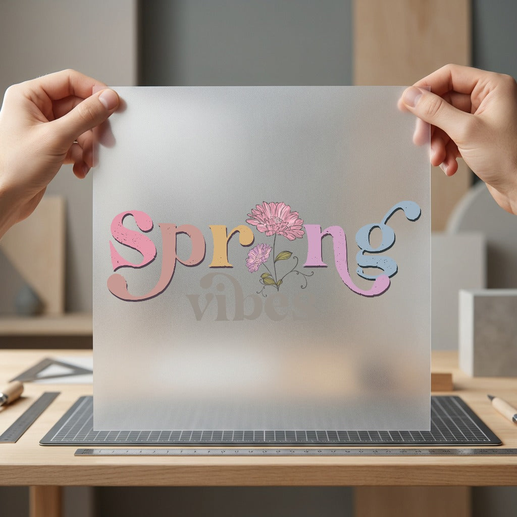 Spring Vibes Floral Retro Spring Retro Ready to Press DTF Transfer for Dtf