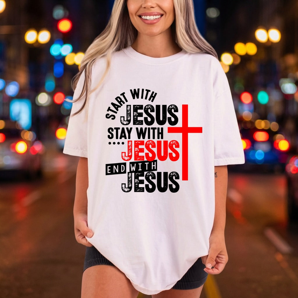 Start Jesus Faith-inspired Diy Christian Faith Ready to Press DTF Transfer for Dtf