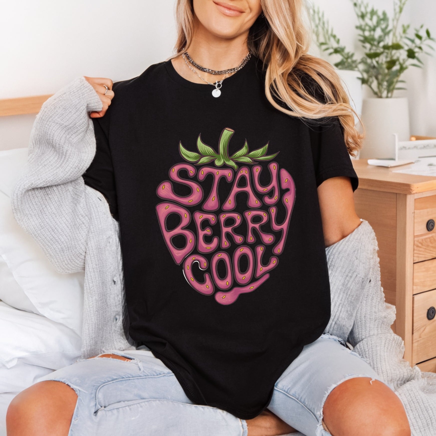Stay Berry Retro Diy Funny Sarcastic Ready to Press DTF Transfer for Dtf
