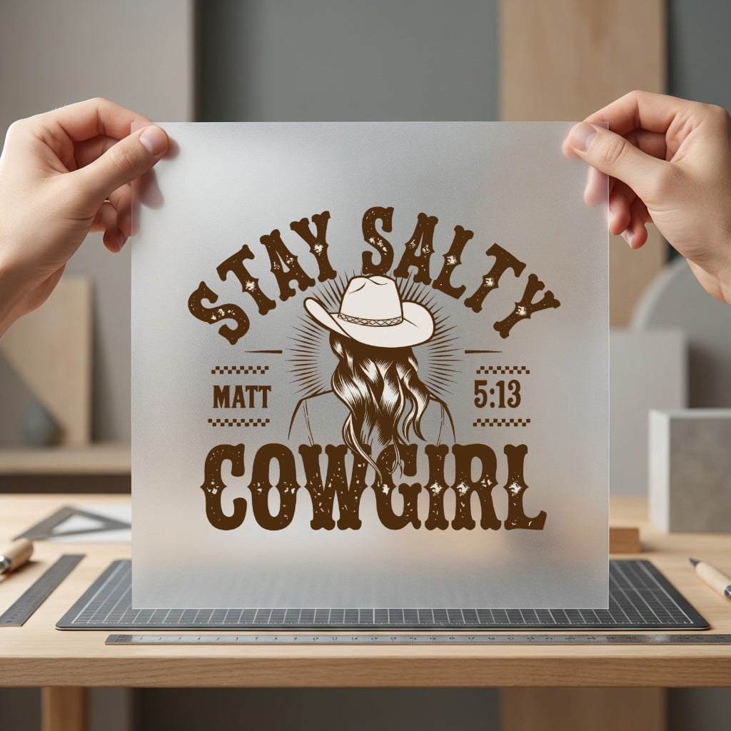 Stay Salty Cowgirl Western Christian Faith Ready to Press DTF Transfer for Dtf