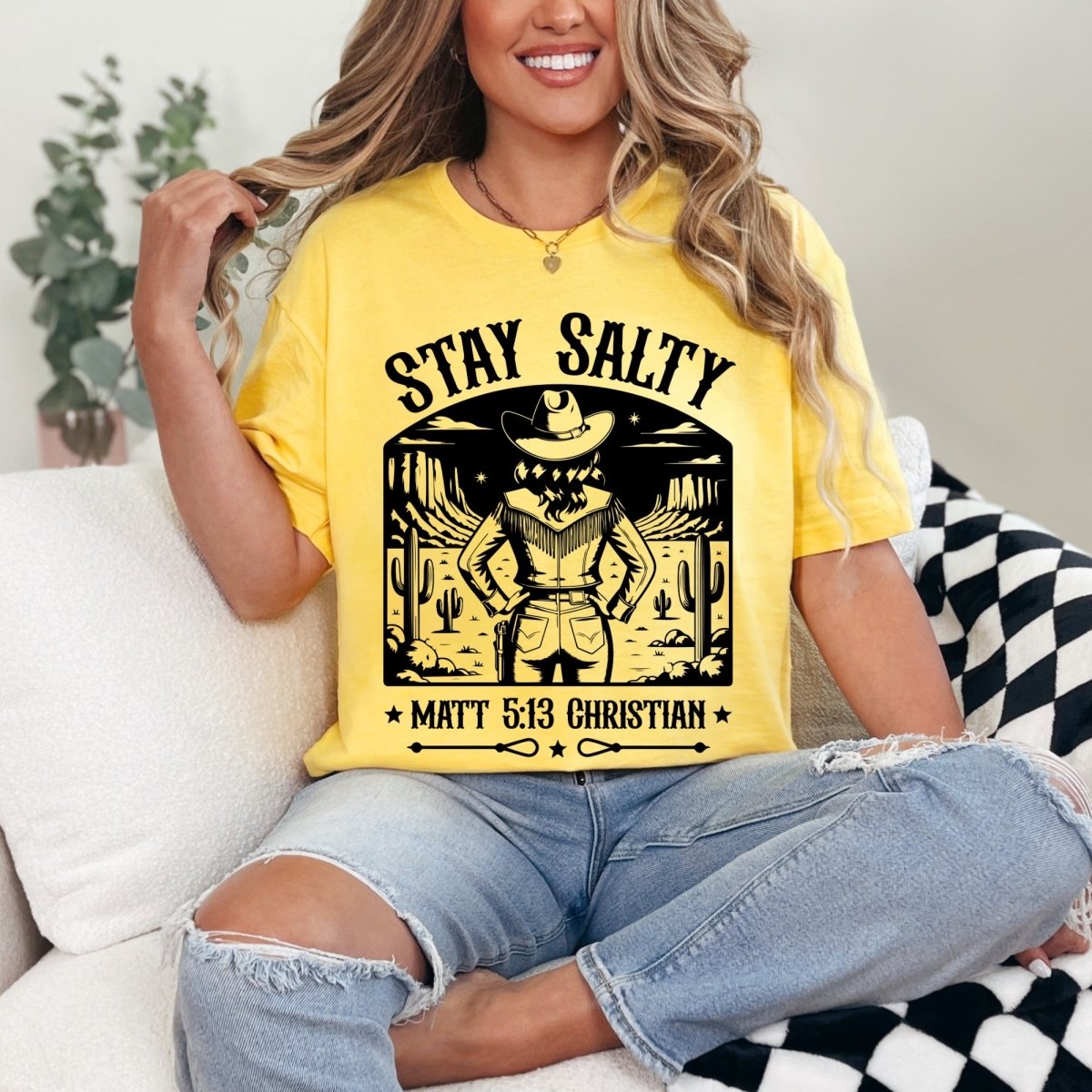 Stay Salty Matt 5:13 | Western Faith Tee - Luckets.com