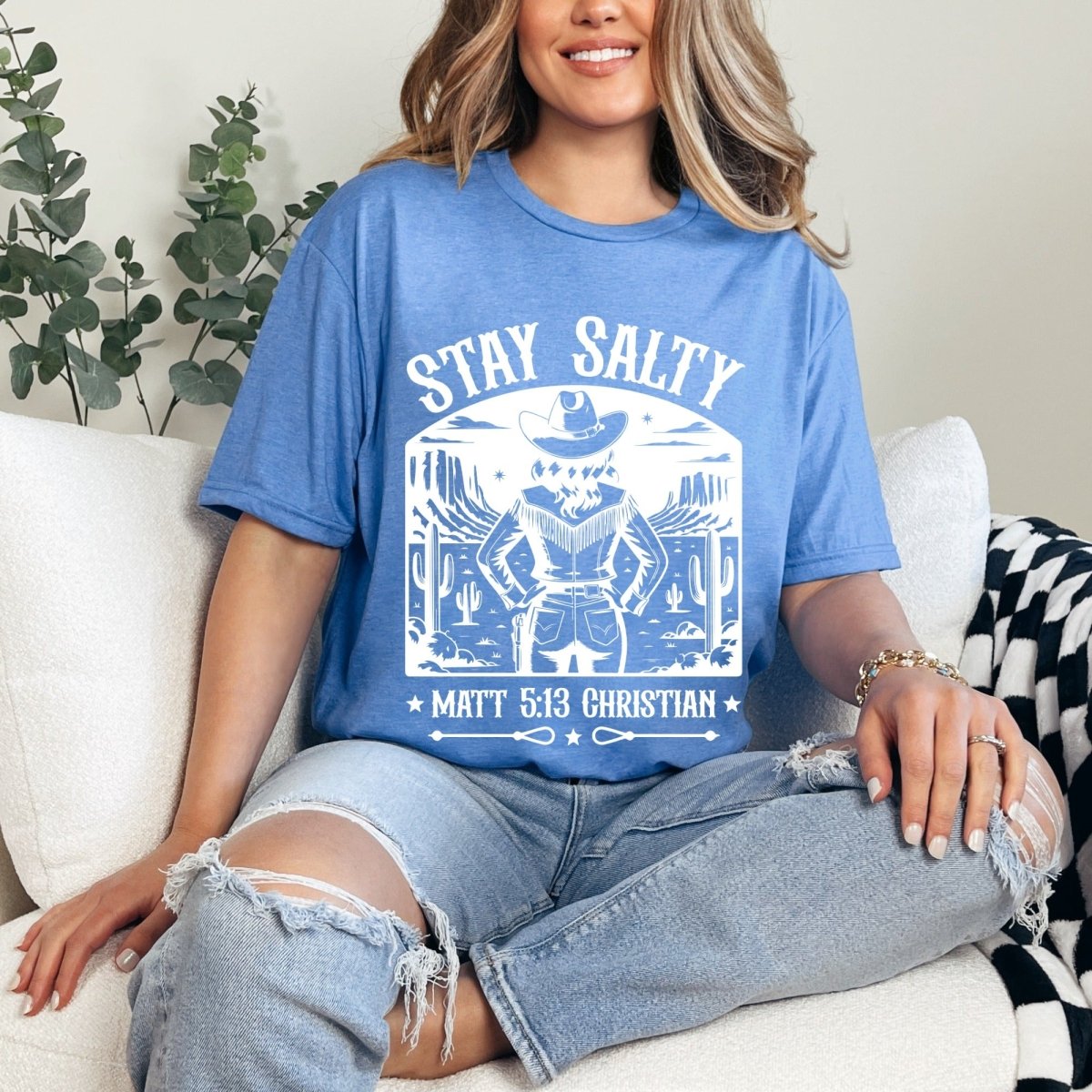 Stay Salty Matt 5:13 | Western Faith Tee - Luckets.com
