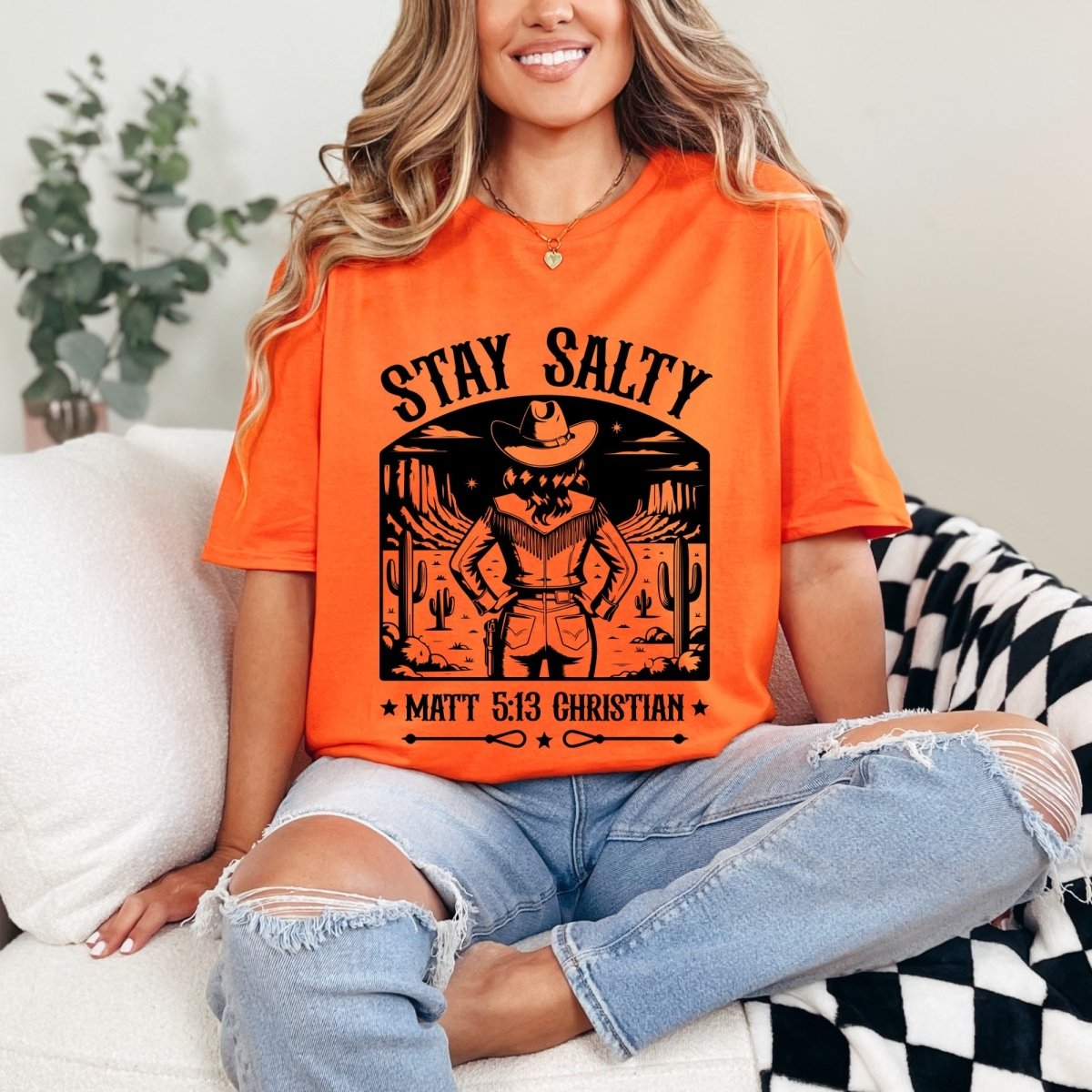 Stay Salty Matt 5:13 | Western Faith Tee - Luckets.com